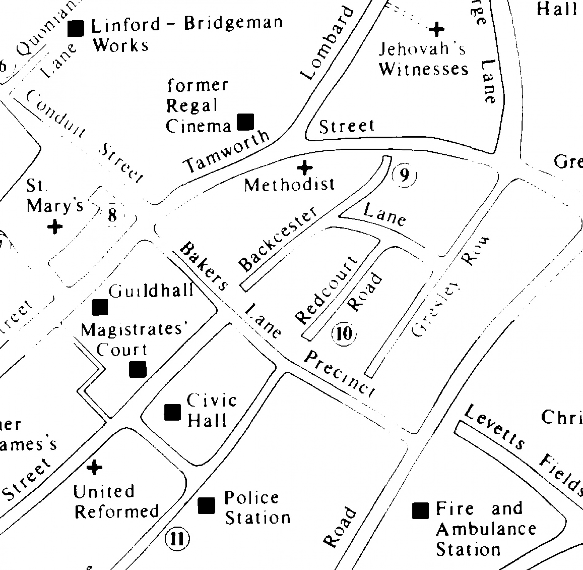 City map from c.1989 